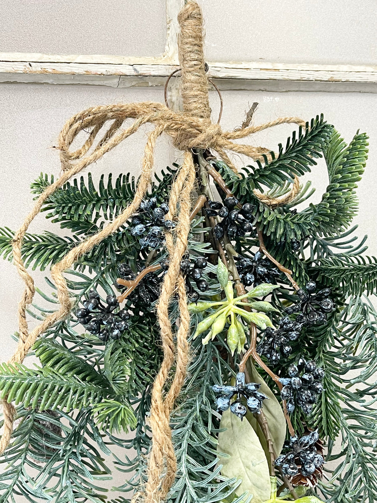 White Sugar Spruce Hanging Teardrop