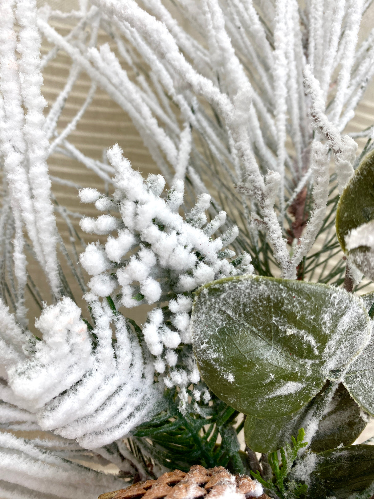 Snowy Winter Pine Spray