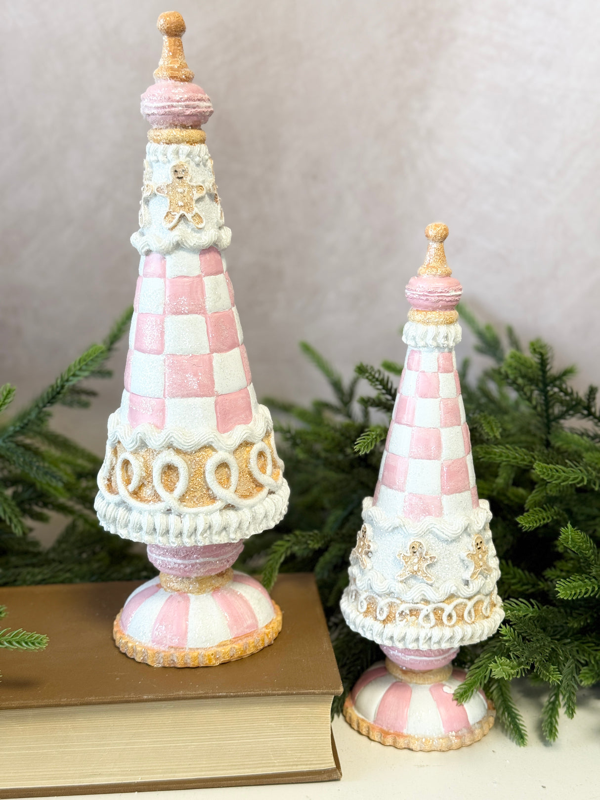 13" Resin Sweets Gingerbread Tree