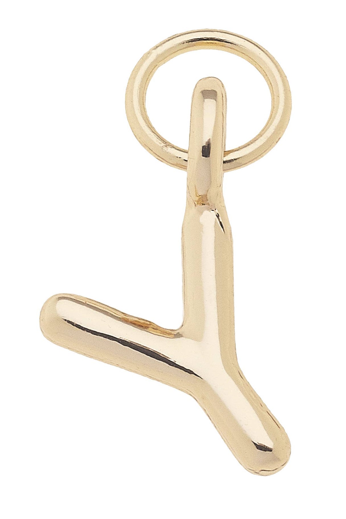 Z Mini Initial Charm in Shiny Gold