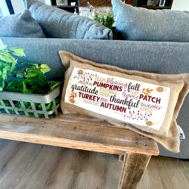 Pumpkin Interchangeable Pillow Panel