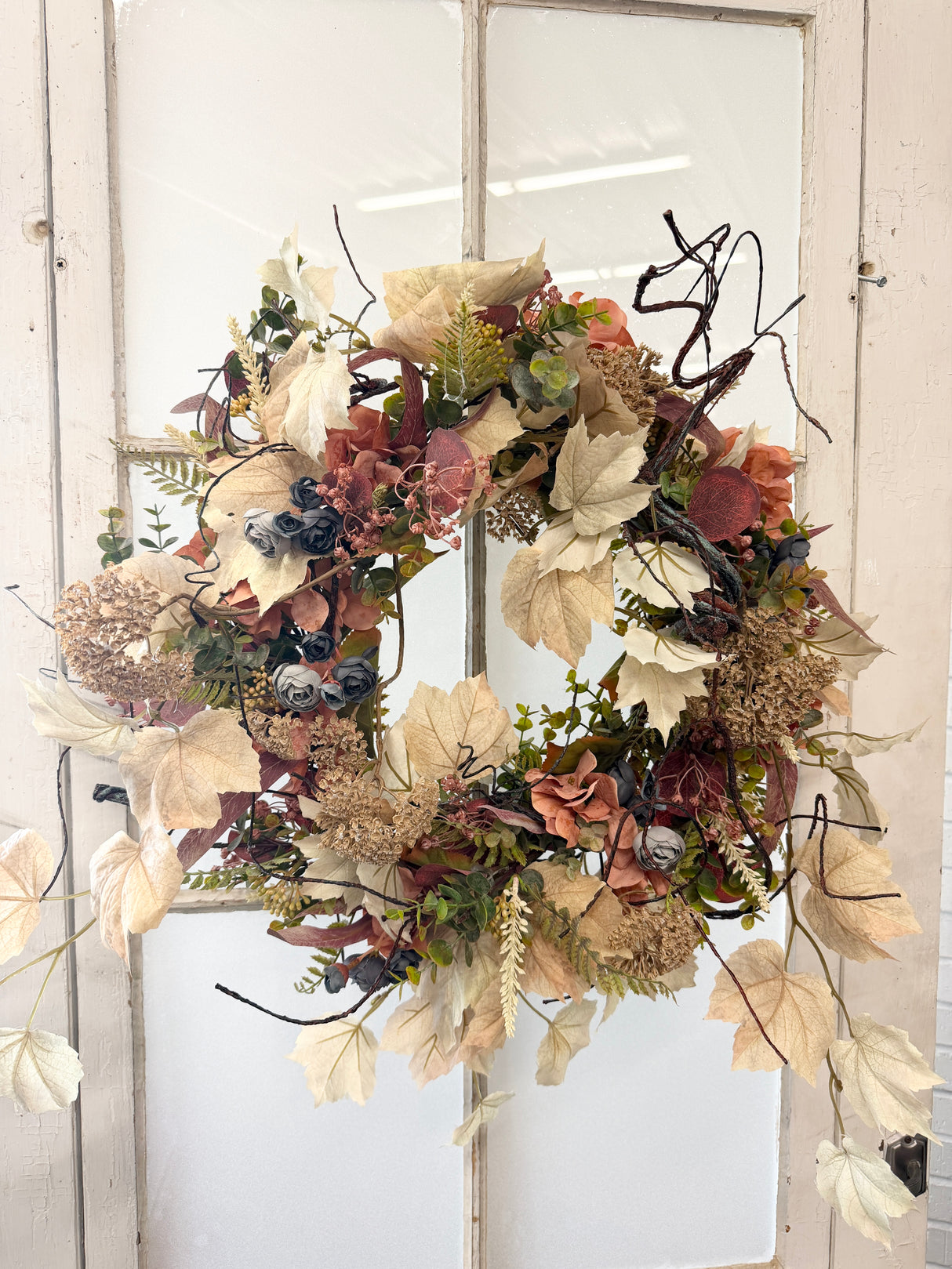 22" Soft Harvest Charm Wreath