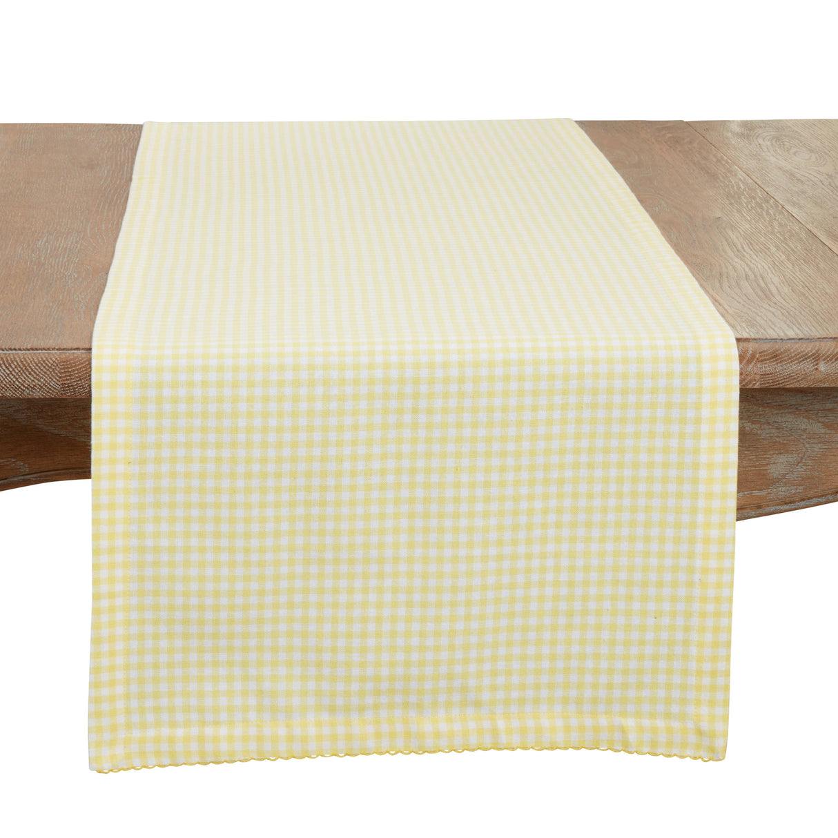 Yellow Traditional Gingham Table Runner