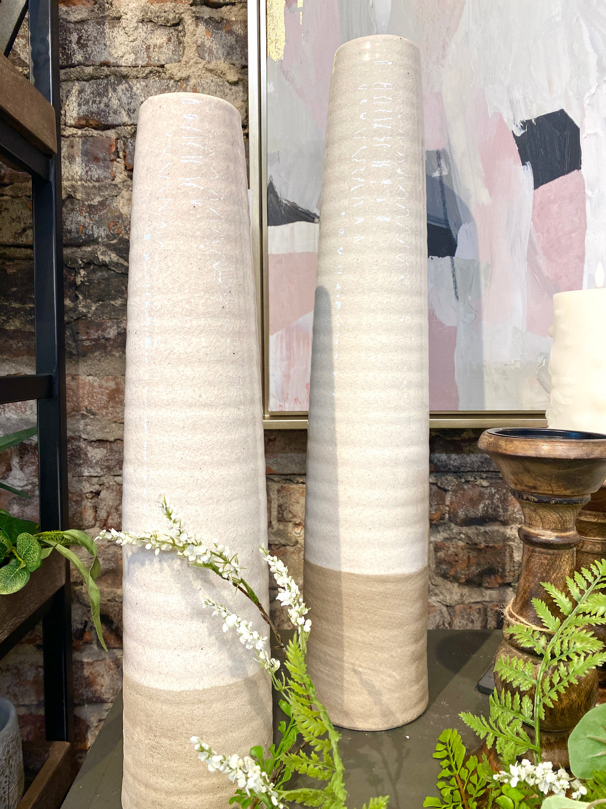 19.5" Sam Stoneware Vase