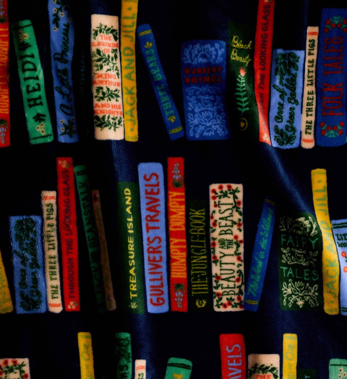 Rifle Paper Bookshelf Fleece Blanket