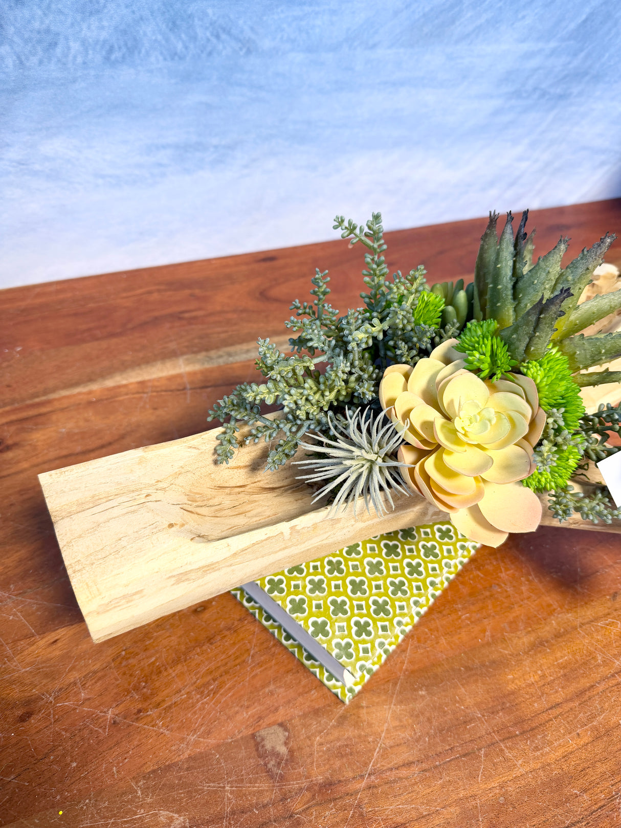 16" Succulent Woods Centerpiece