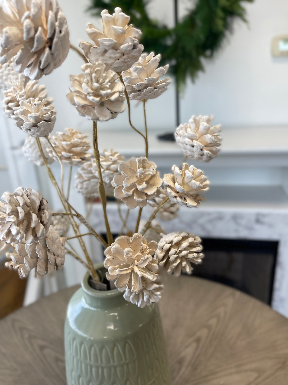 Winter Joy pinecone Spray