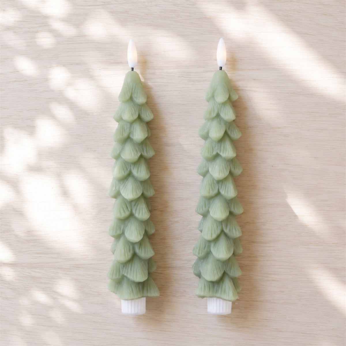 Fia Tree Taper LED Candle Set for Christmas home decor from Magnolias Home Decor