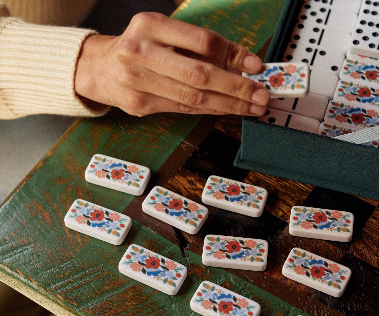 Rifle Paper Strawberry Fields Dominoes Set