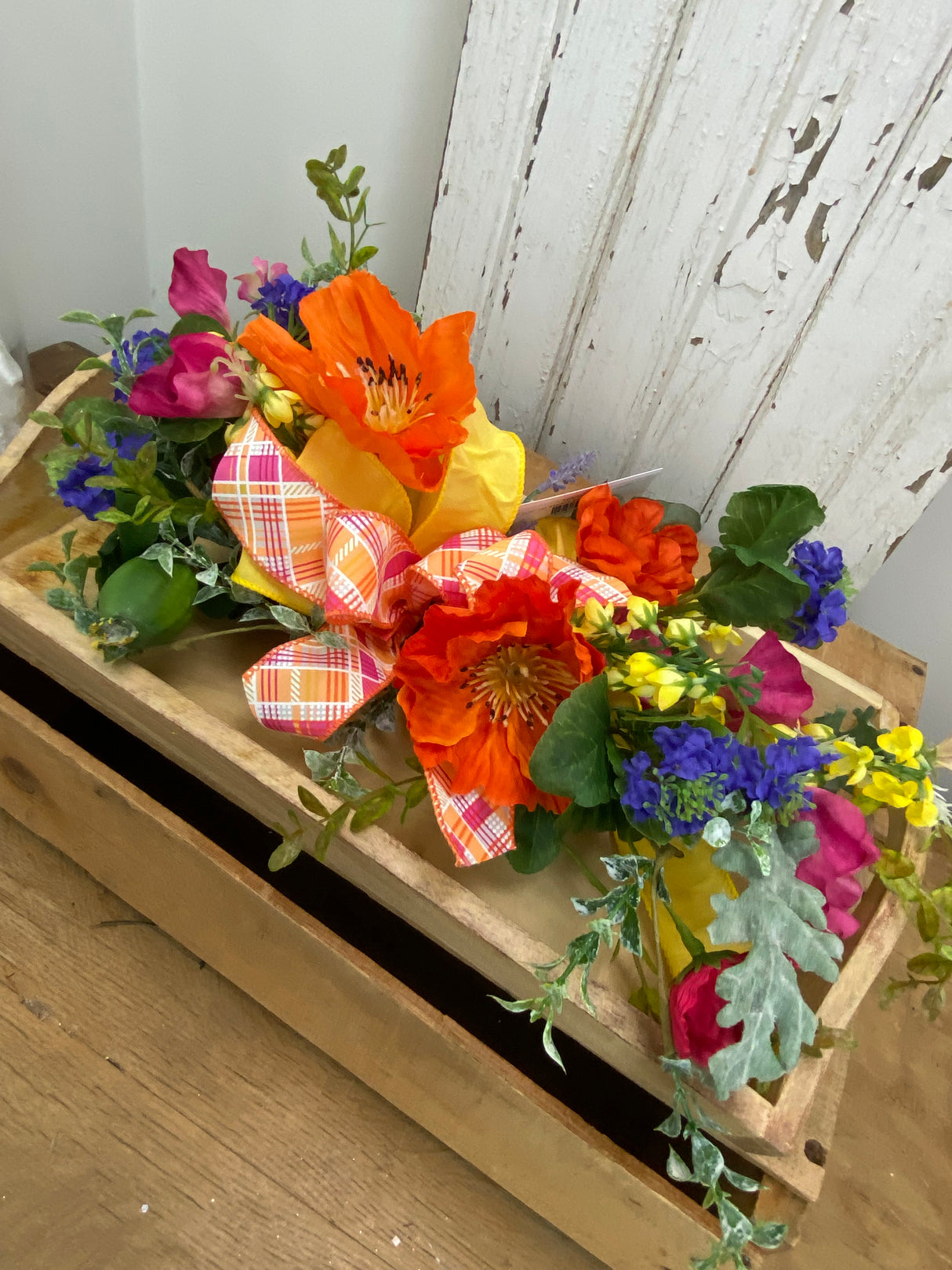 17" Summer Market Bloom Swag