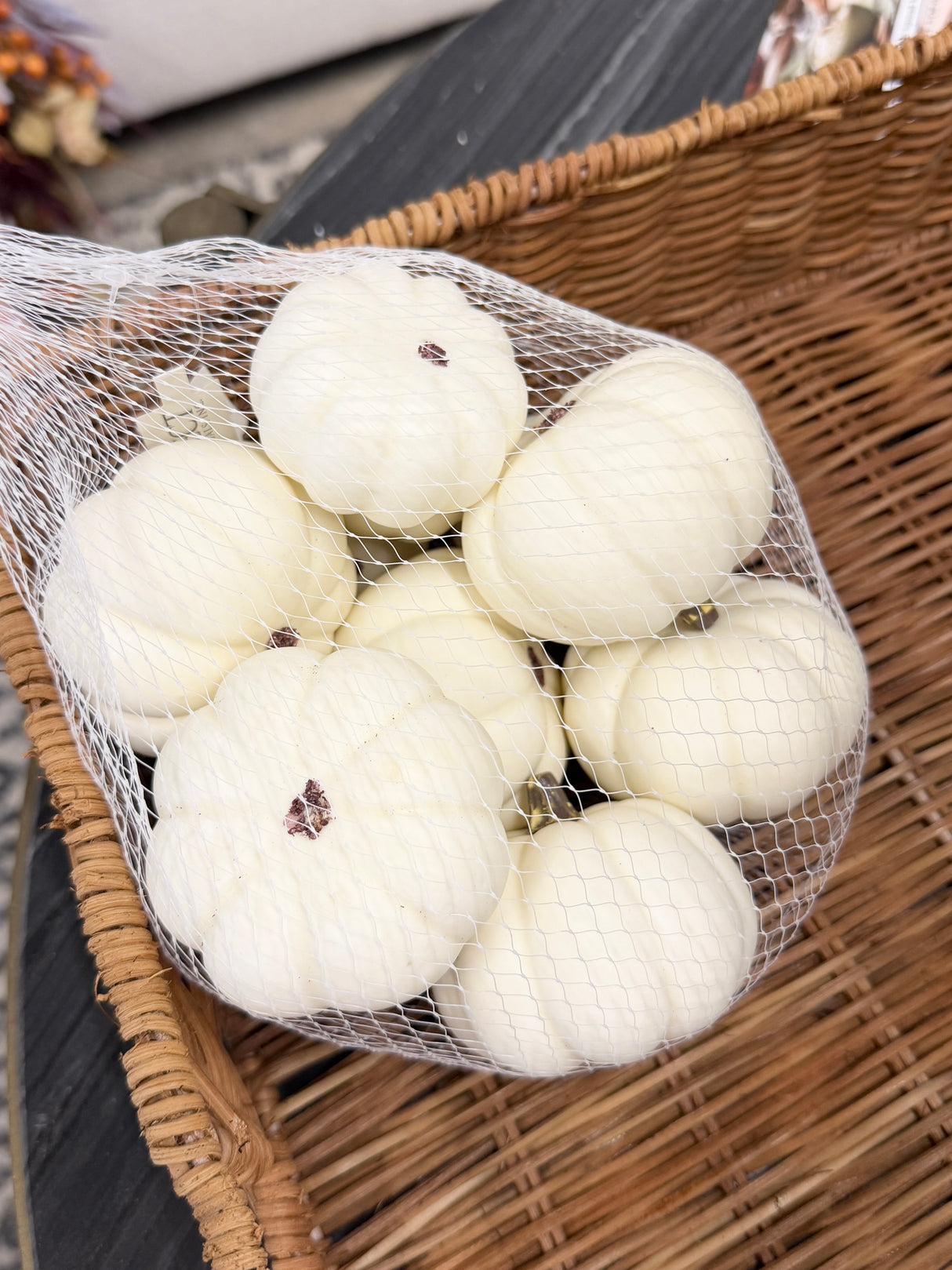 Assorted Cream Pumpkin Bag
