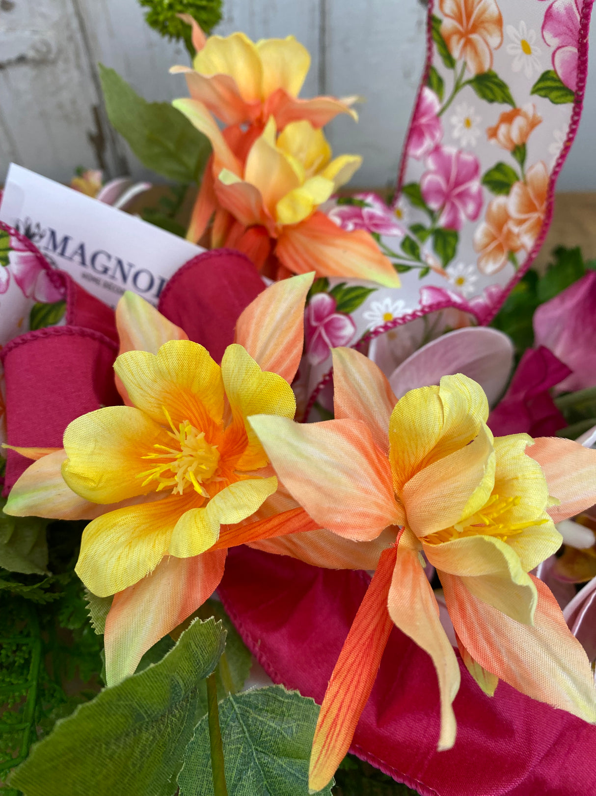 25" Aloha Orchid Dream Swag