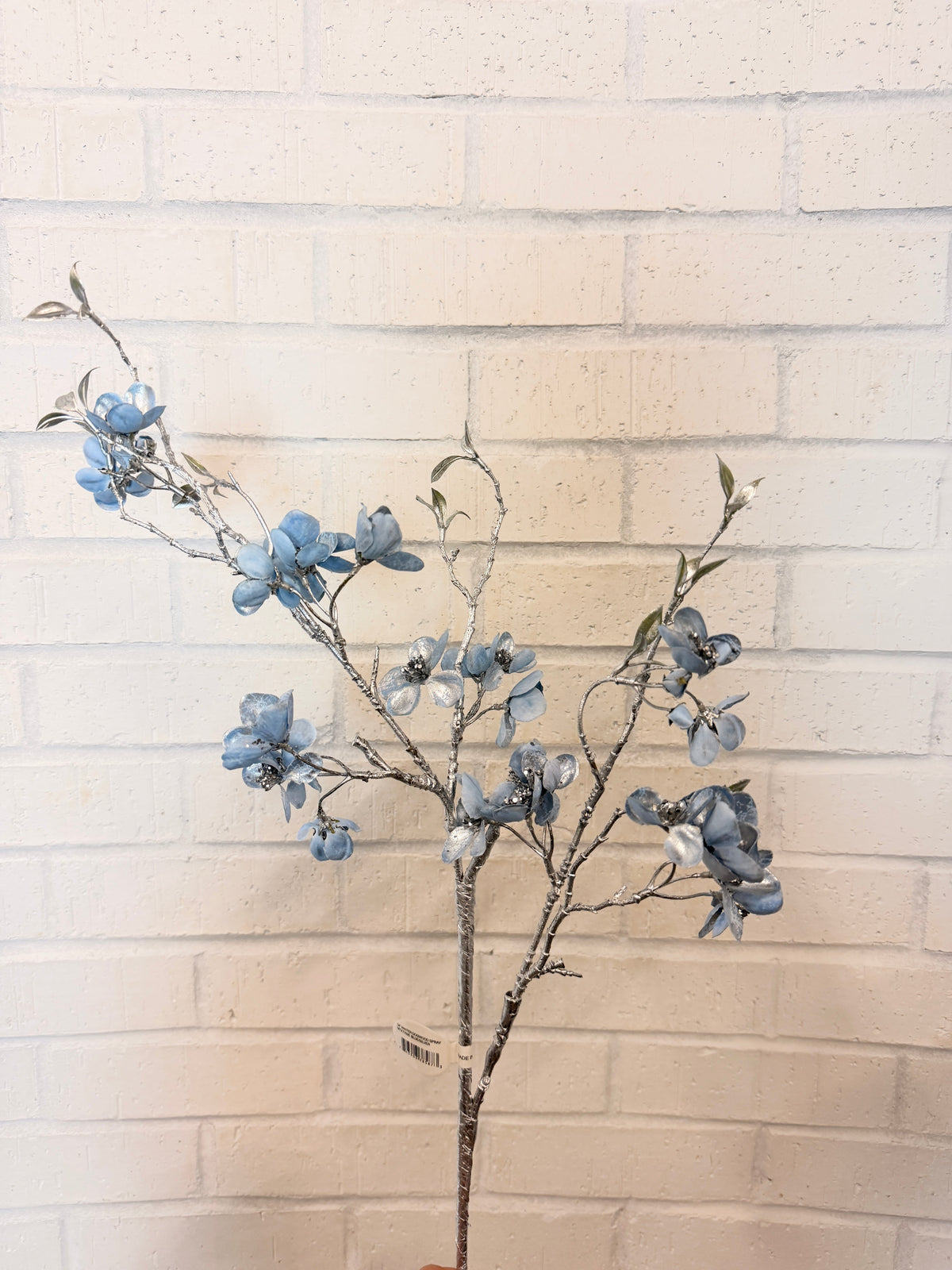 Blue Silver Winter Dogwood Spray