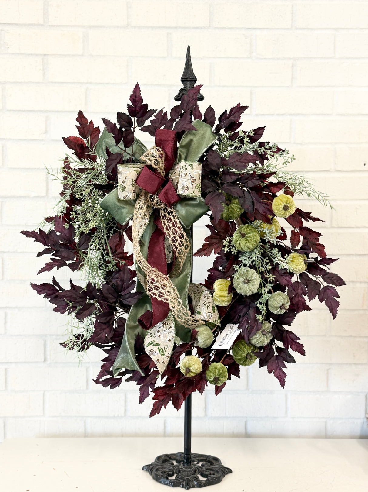 23" Moss & Merlot Wreath
