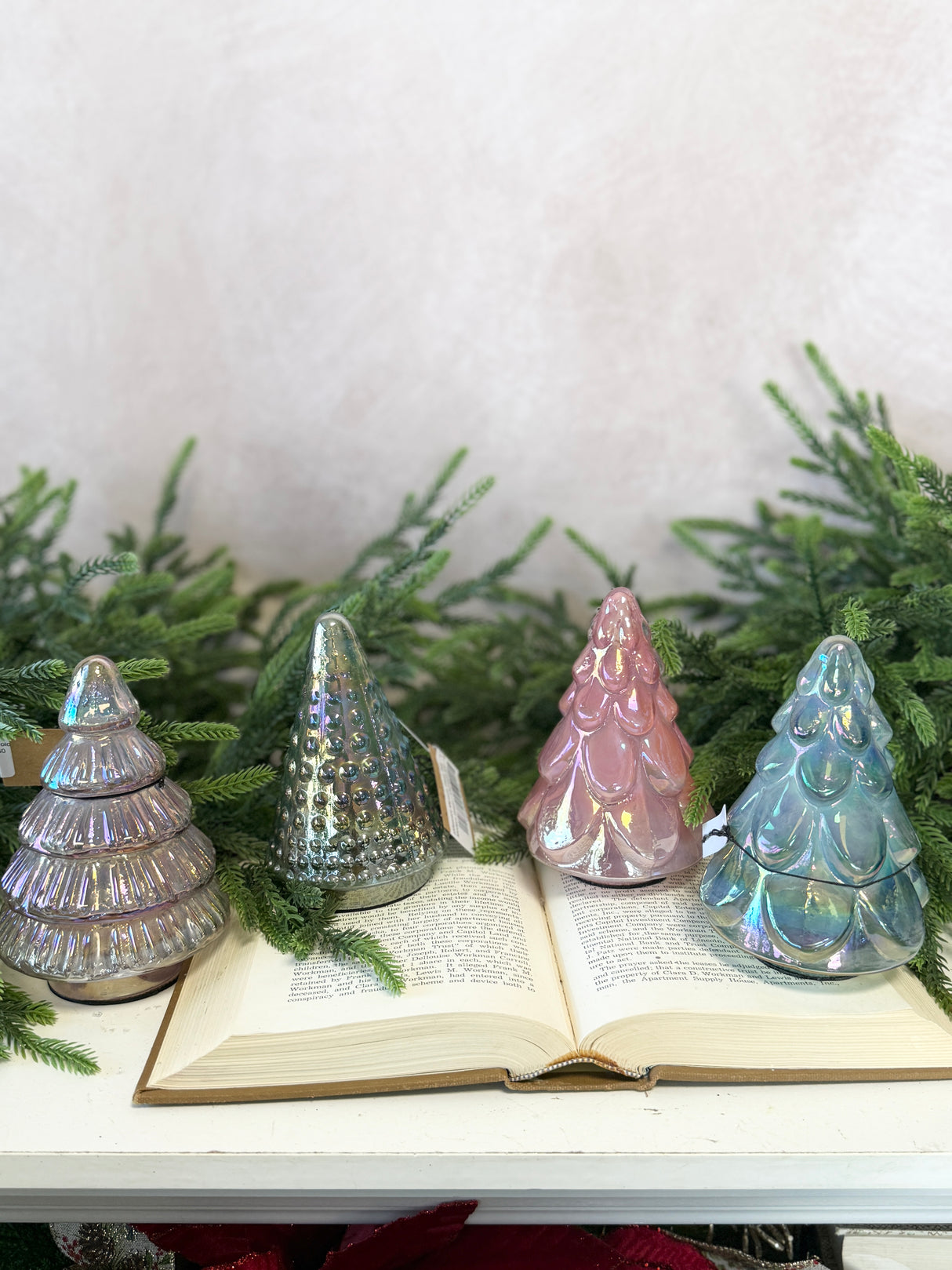 Iridescent Mercury Glass Tree - 4 Colors