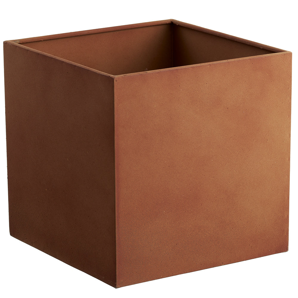 8" Metal Rust Planter