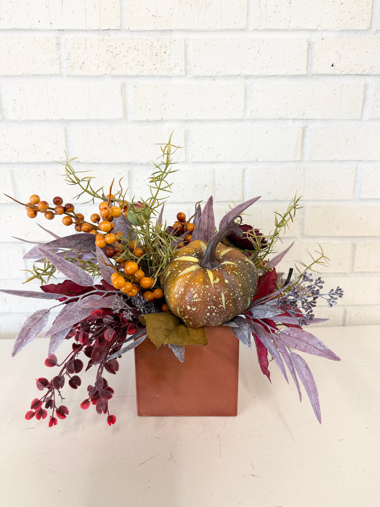 15" When October Comes Centerpiece