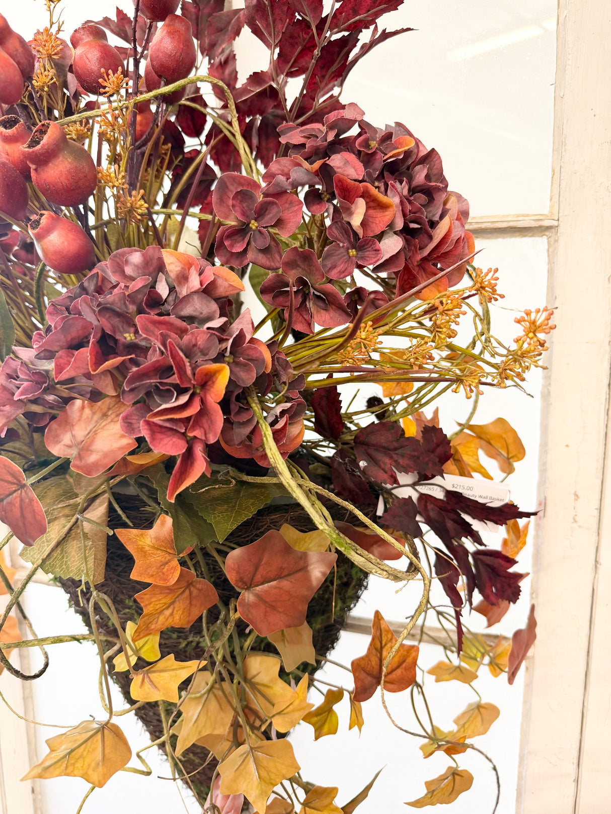 34" Rusty Beauty Wall Basket