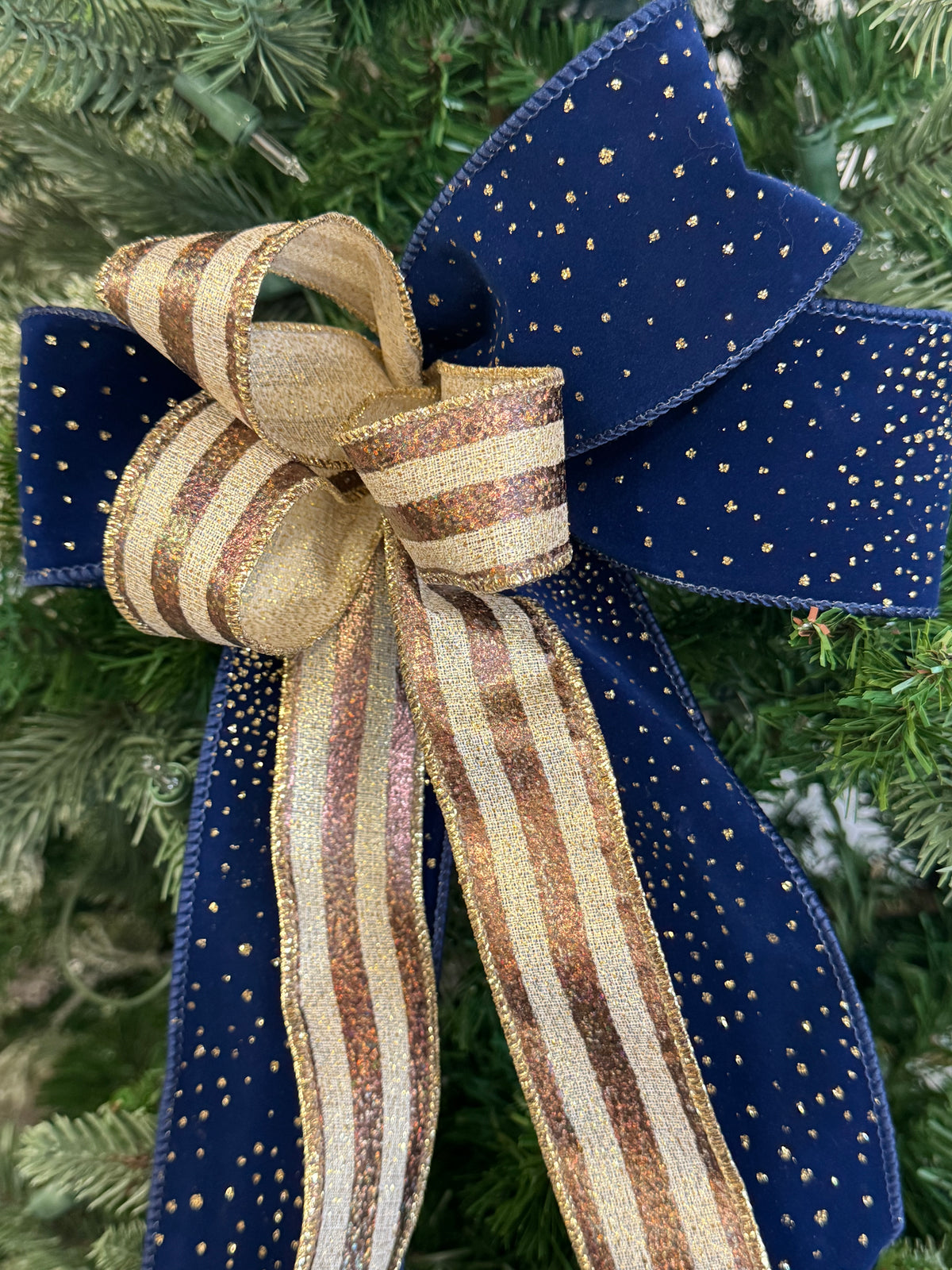 Navy Night Bow