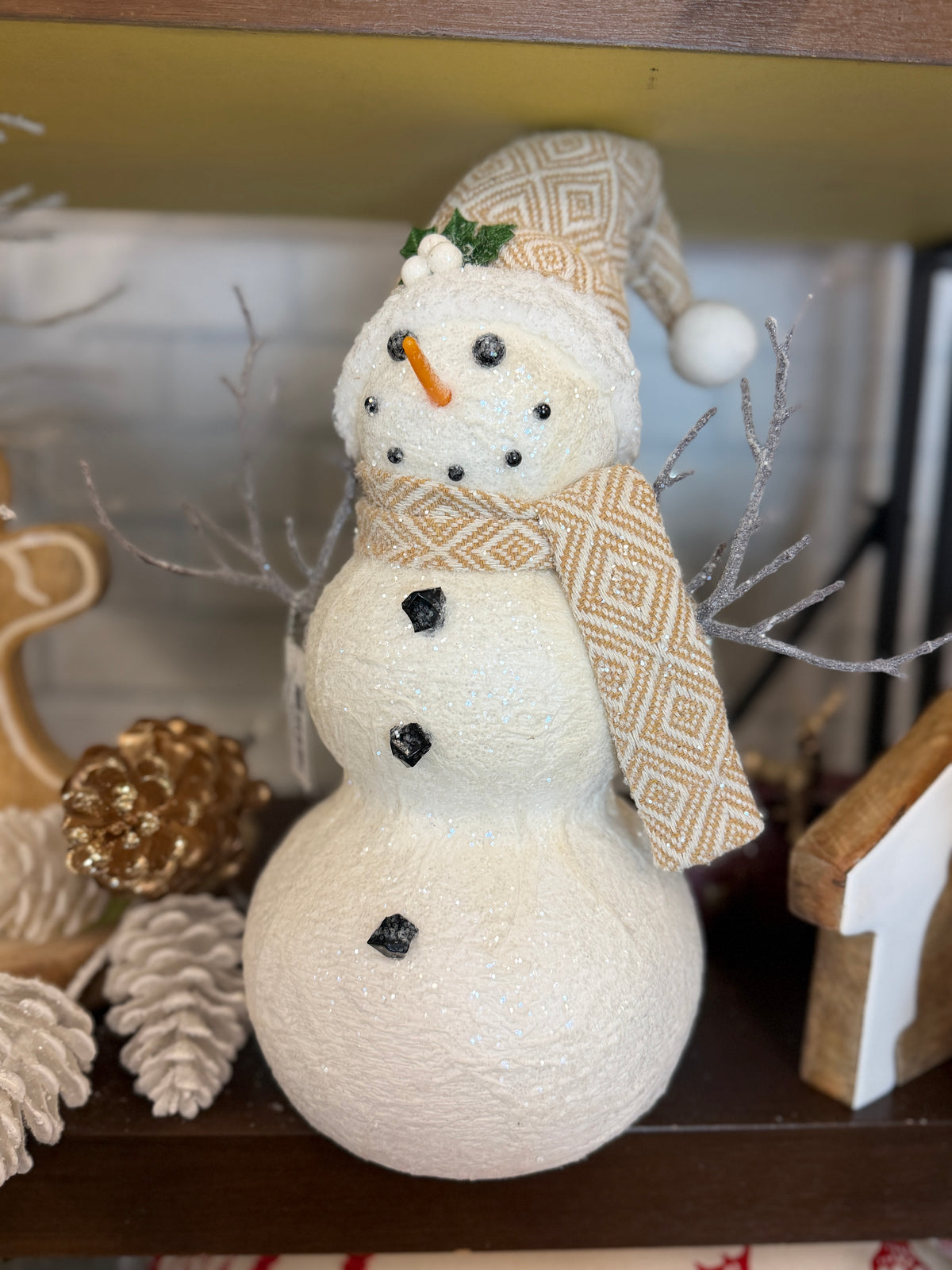 White Cheery Snowman