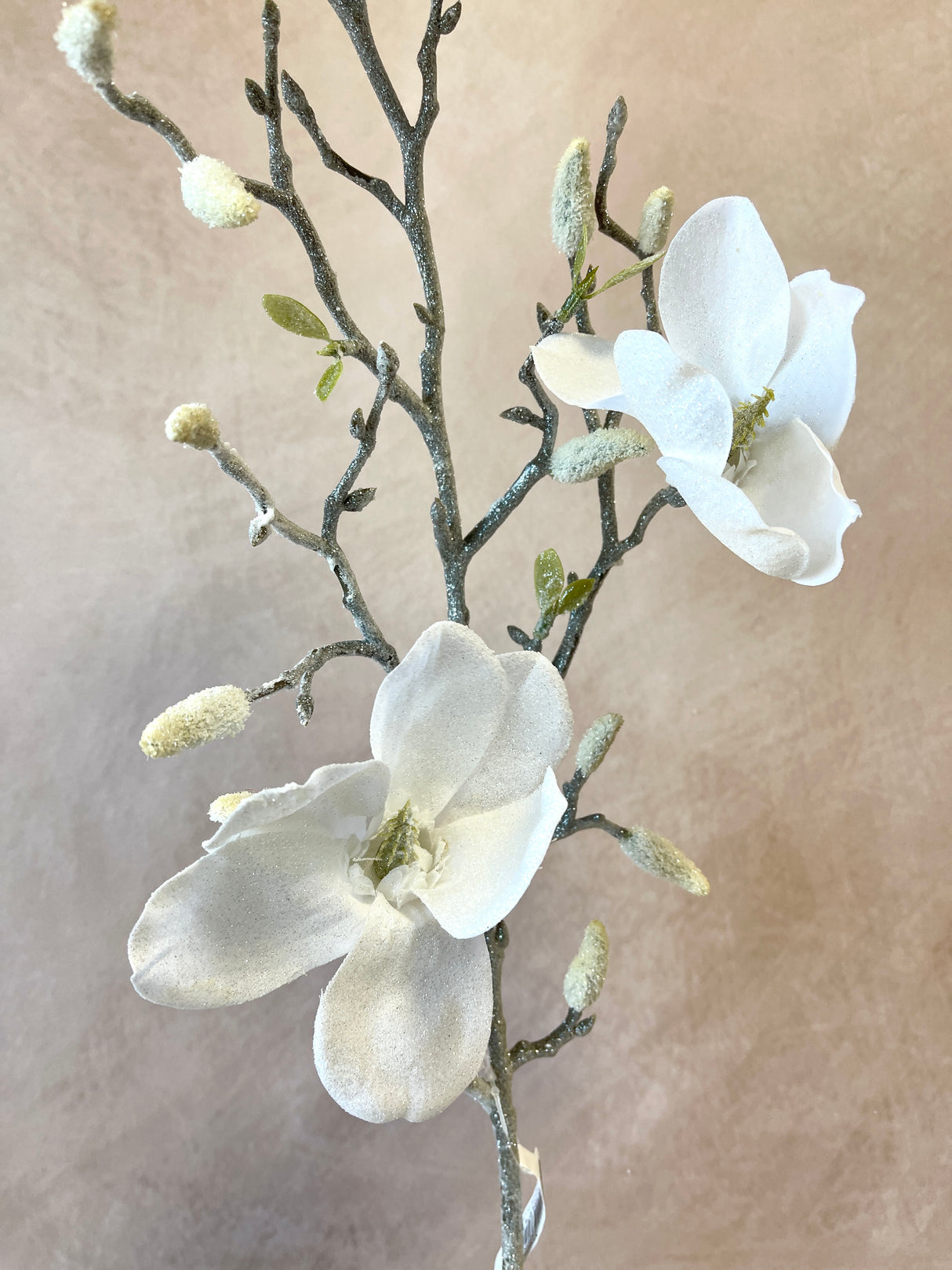 Frosted Magnolia Spray