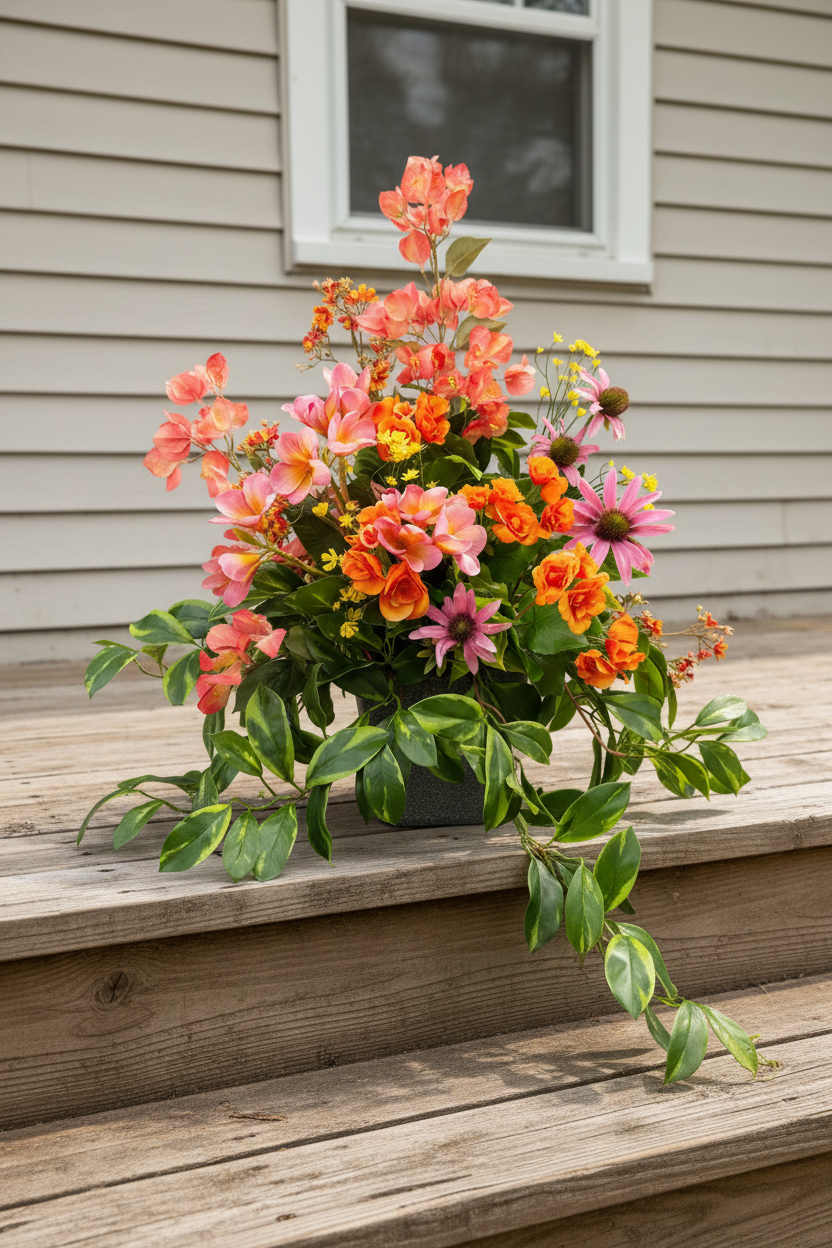 28" UV Protect Hawaiian Sunrise Porch Pot