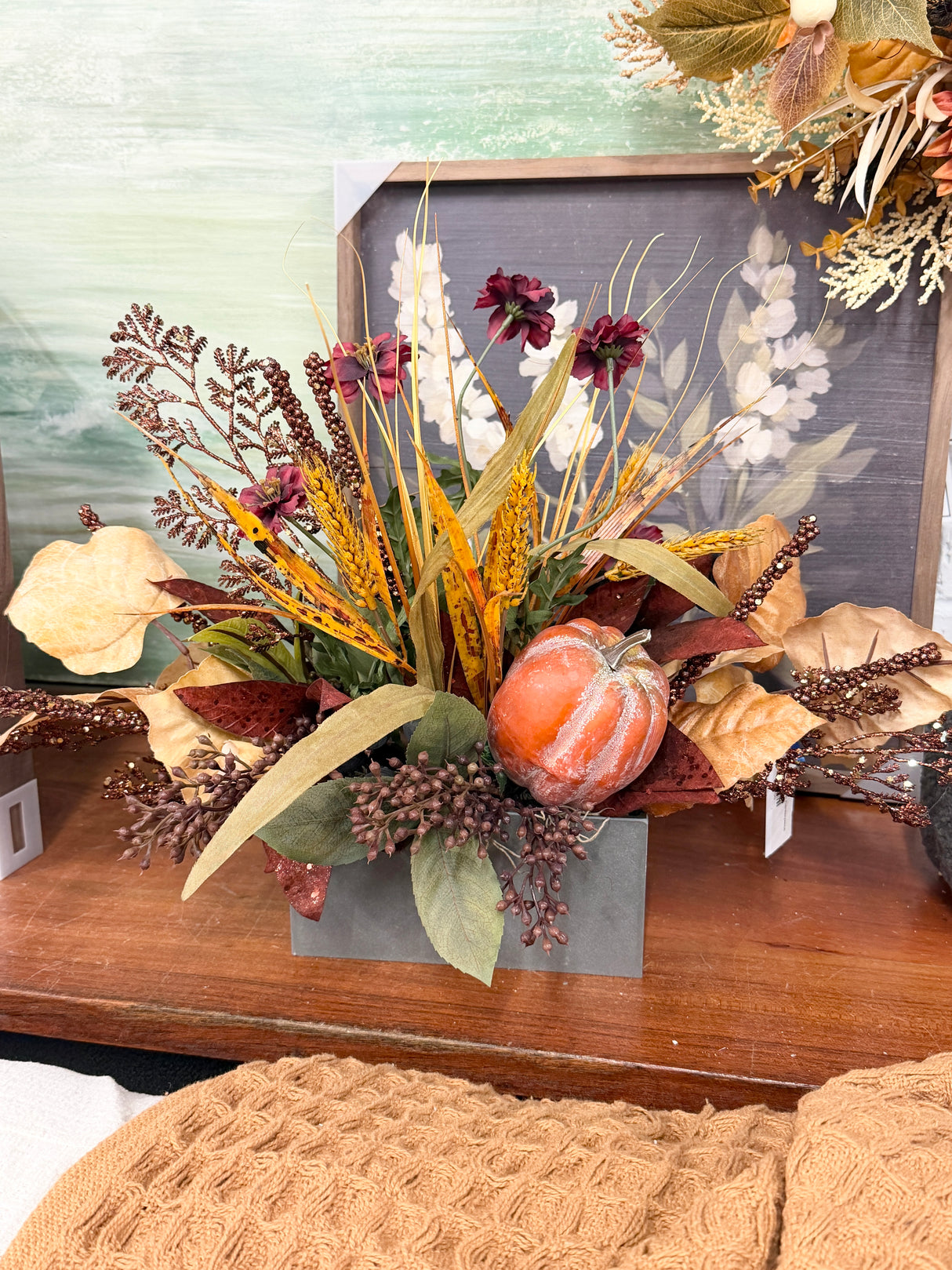 21" Deep Autumn Centerpiece