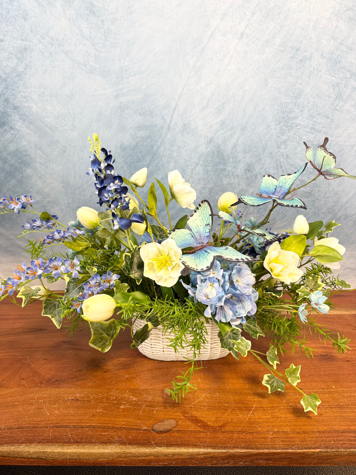 24" Blue Skies Centerpiece