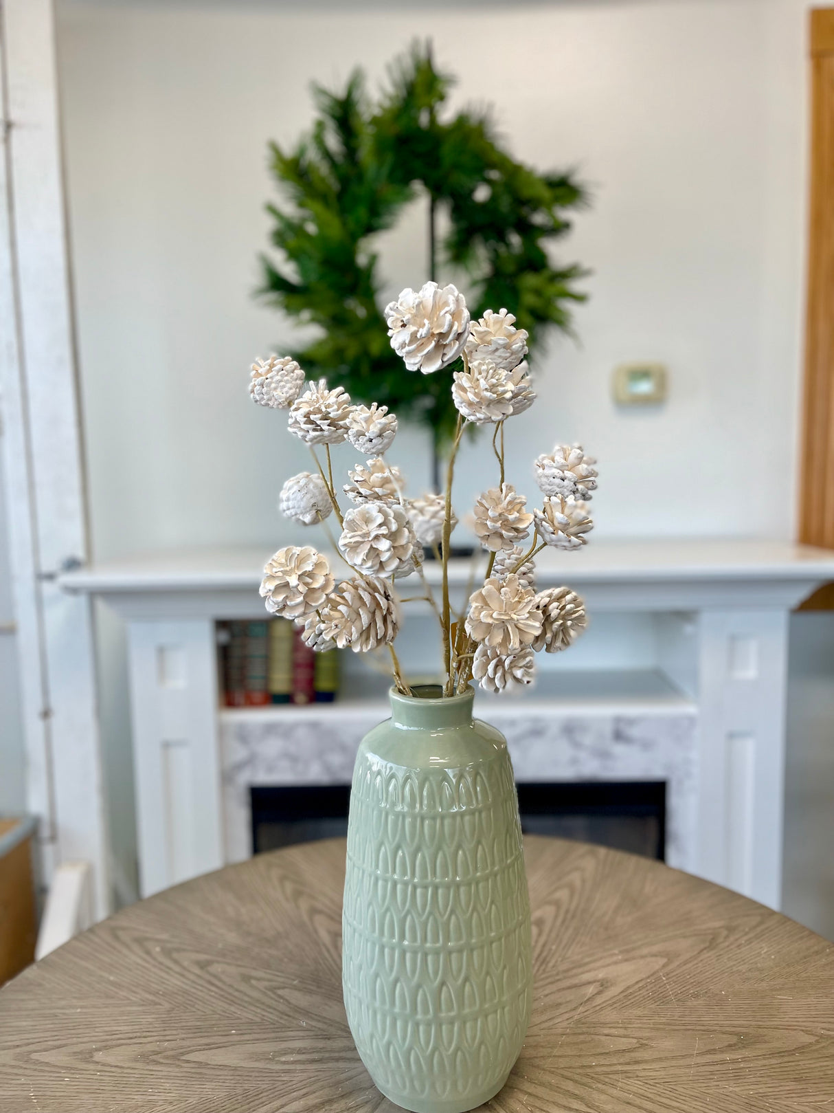 Winter Joy pinecone Spray