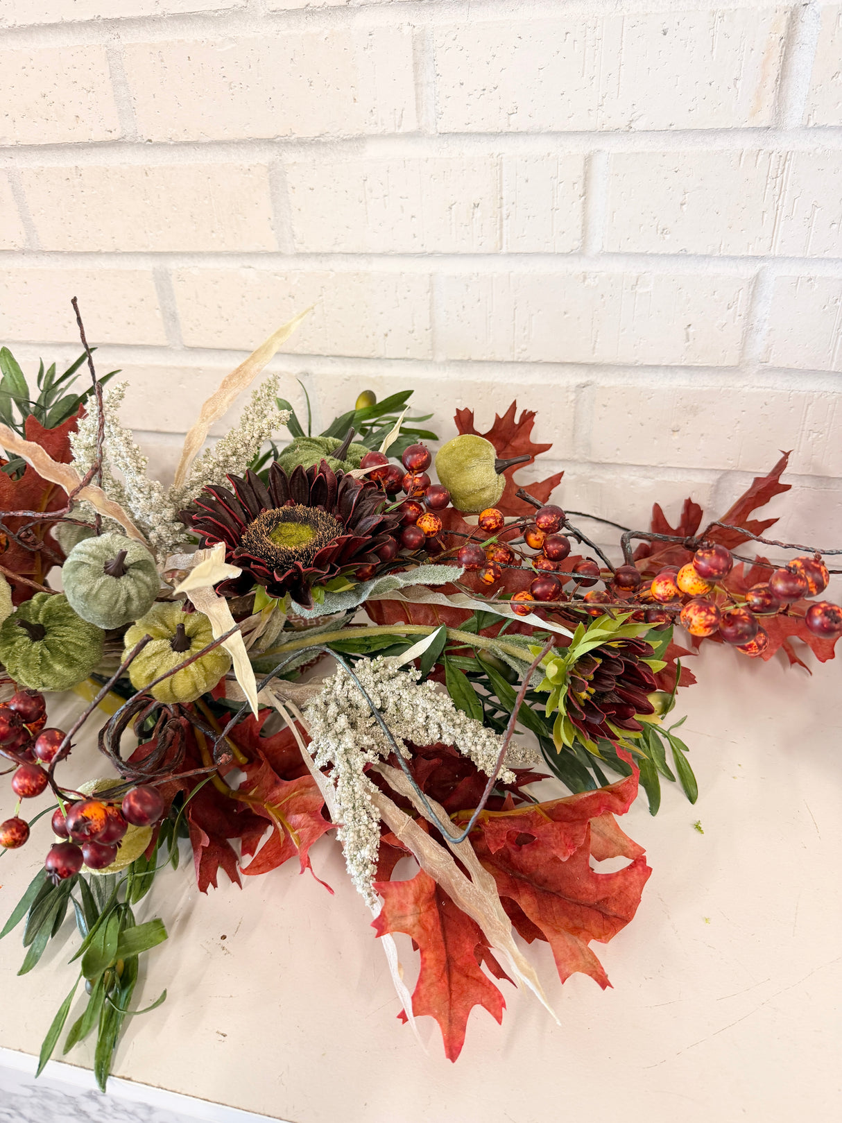 34" Autumn Homestead Swag