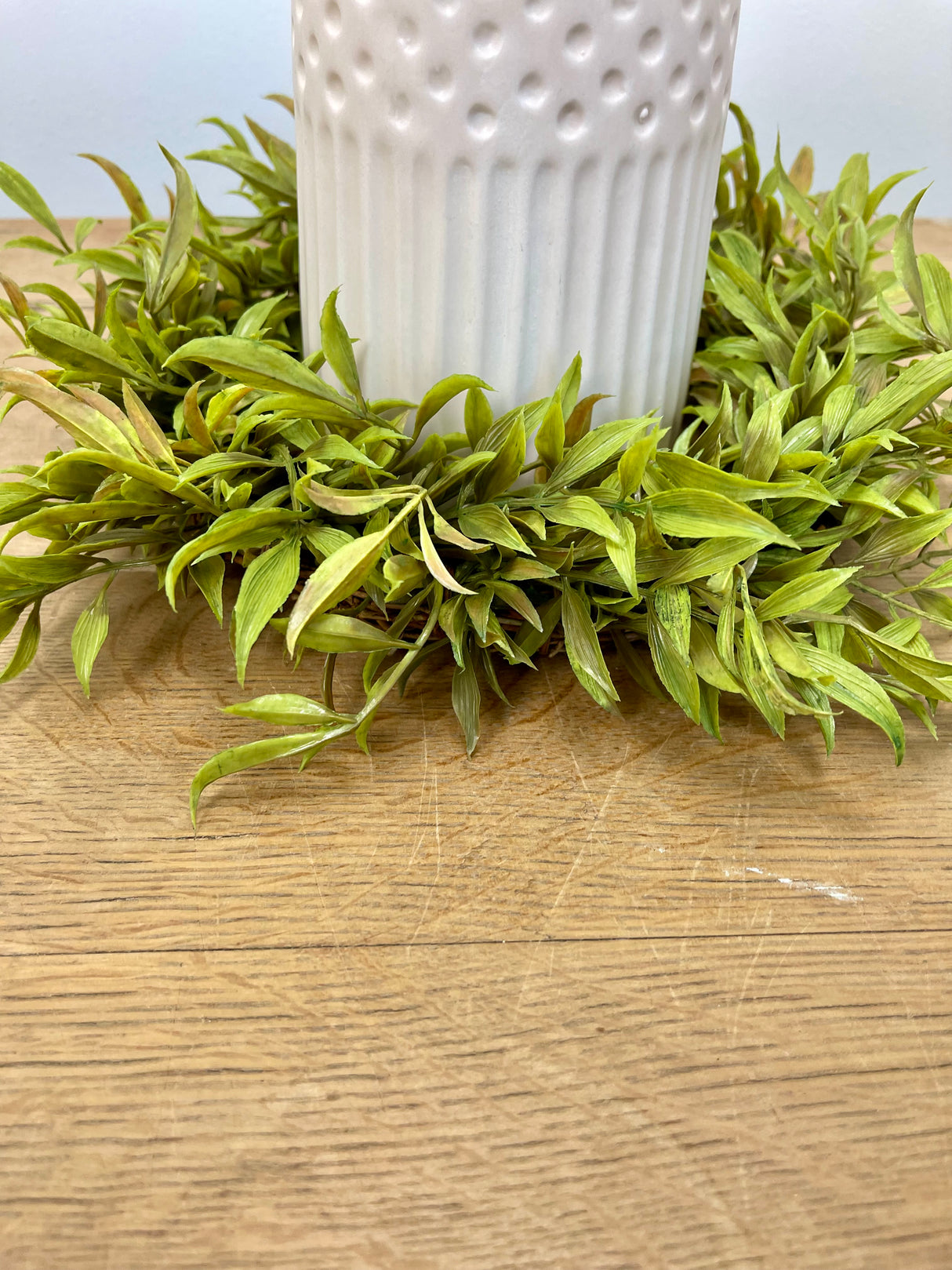 12" Smilax Candle Ring