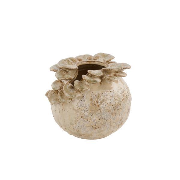 Stoneware Mushroom Pot