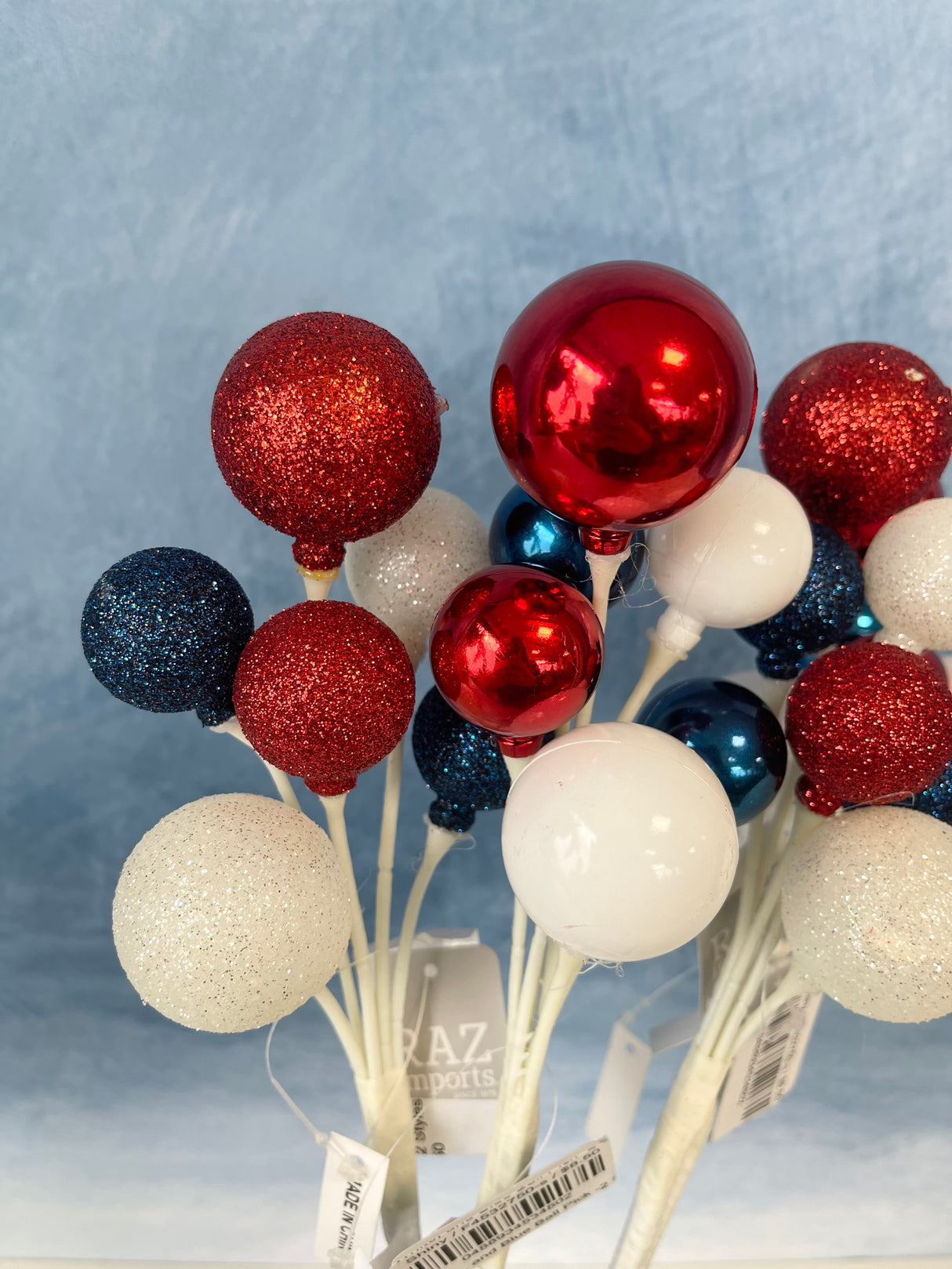 Red, White, and Blue Ball Pick -2 Styles