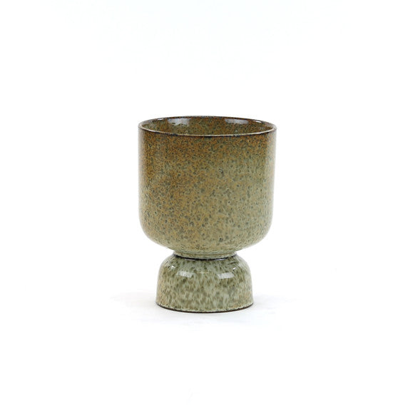Large Brown Speckled Riser Planter