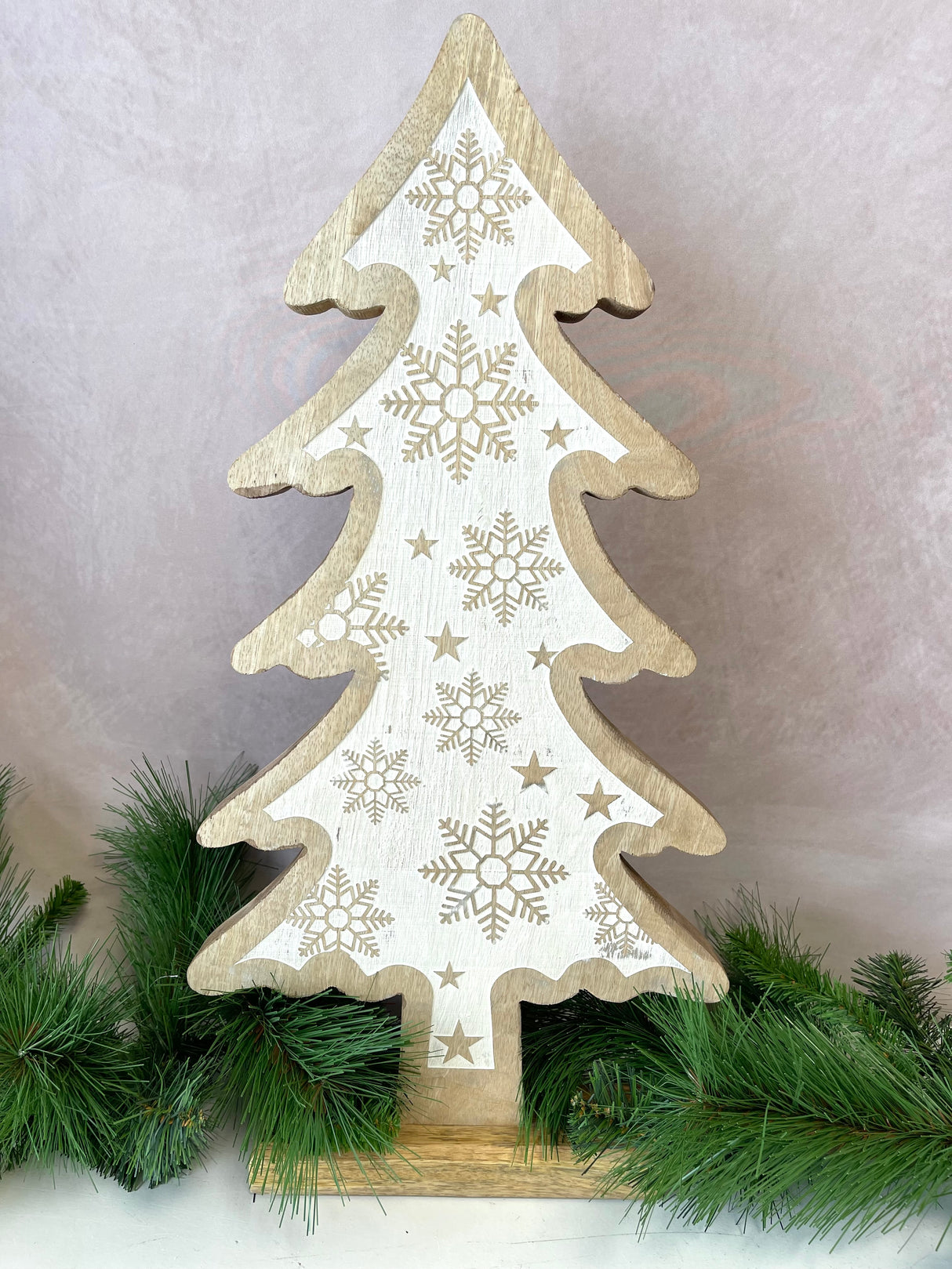 Snowflake Wood Tree - 3 Sizes