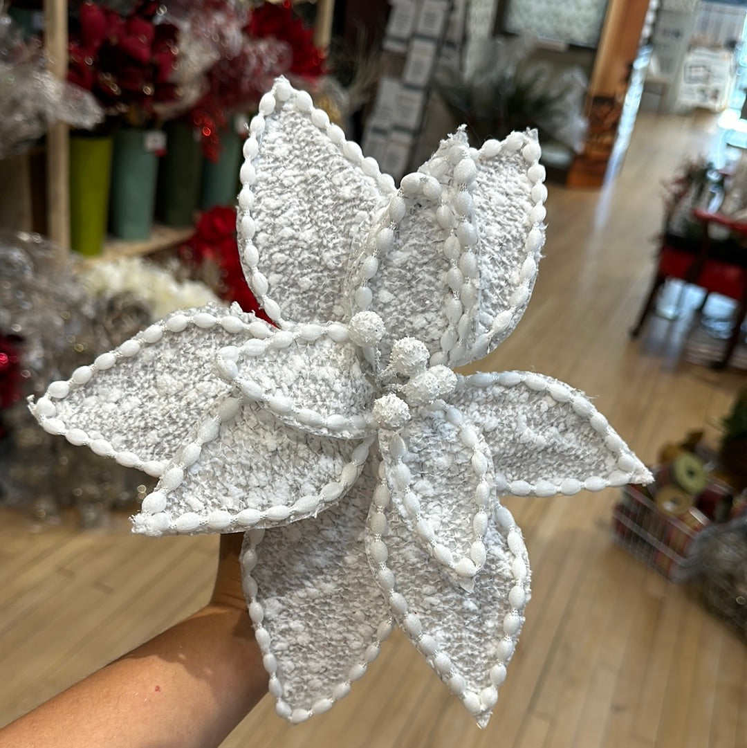 Sweater Patterned Poinsettia Stem