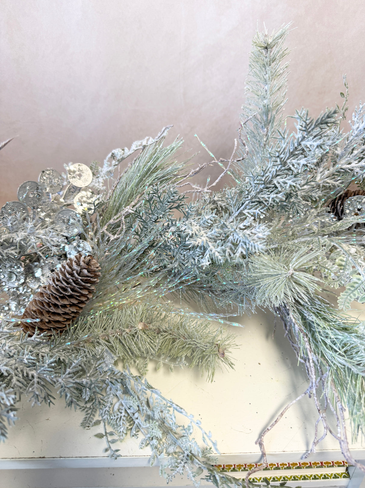 66" Silver Sparkle Garland