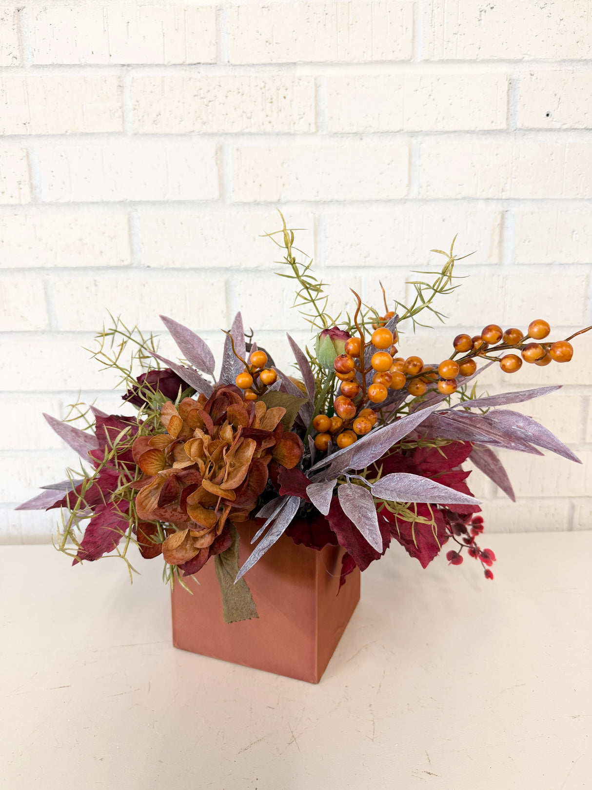15" When October Comes Centerpiece