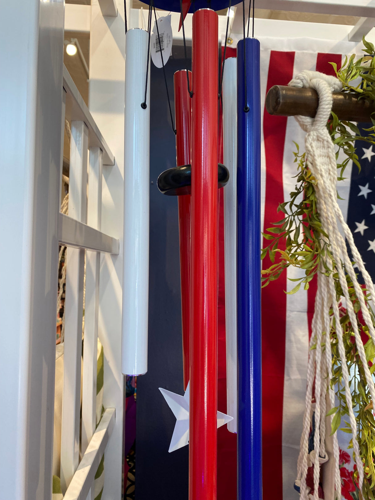 36" Americana Wind Chime Garden Decor