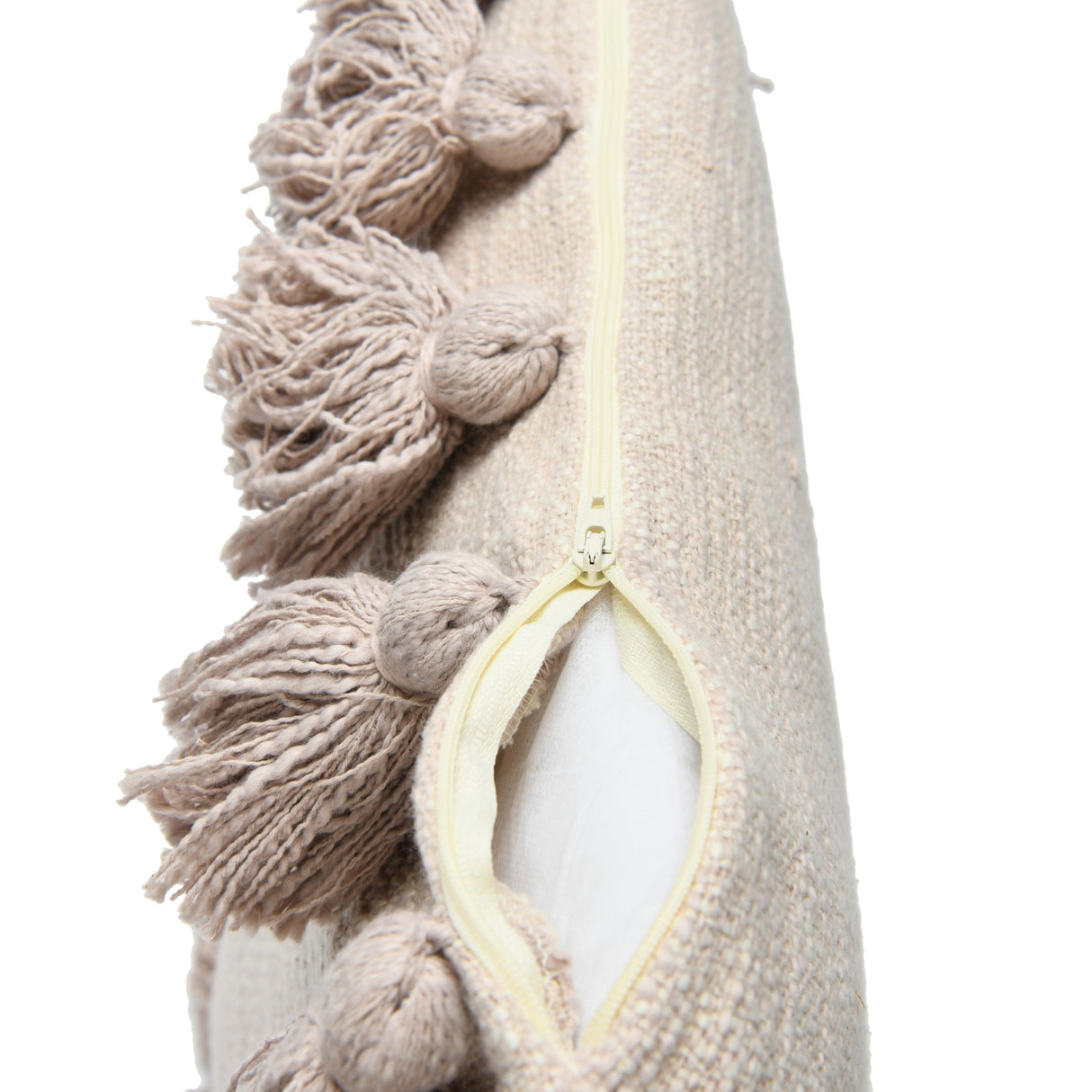 Purple Woven Melange Cotton Pillow