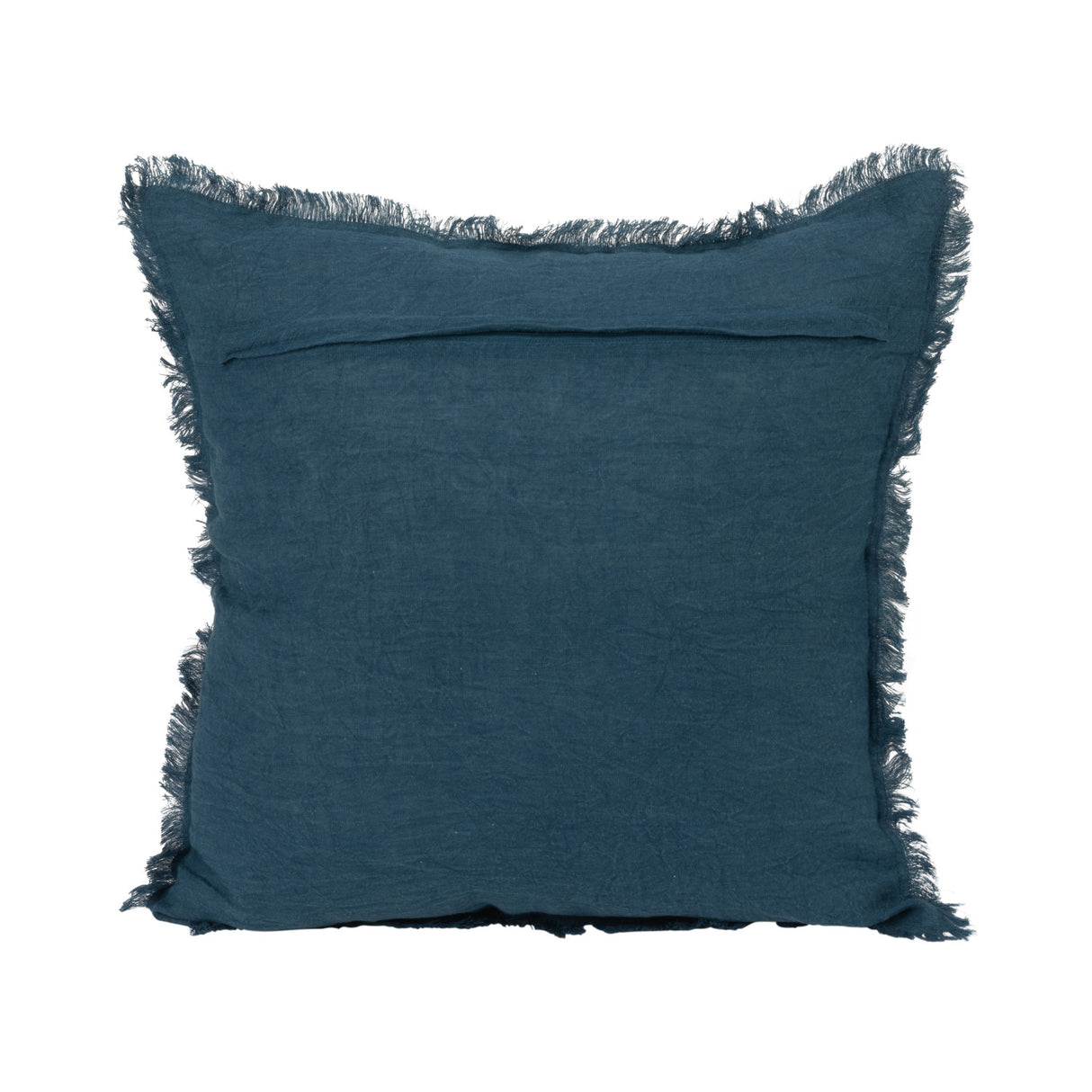 Blue Waves Stonewashed Linen Pillow