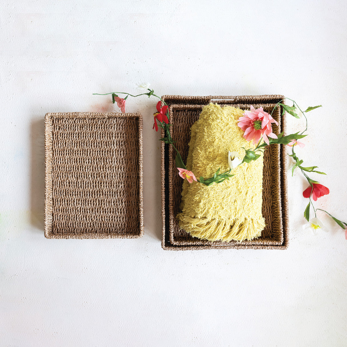 New Age Woven Tray - 3 Sizes