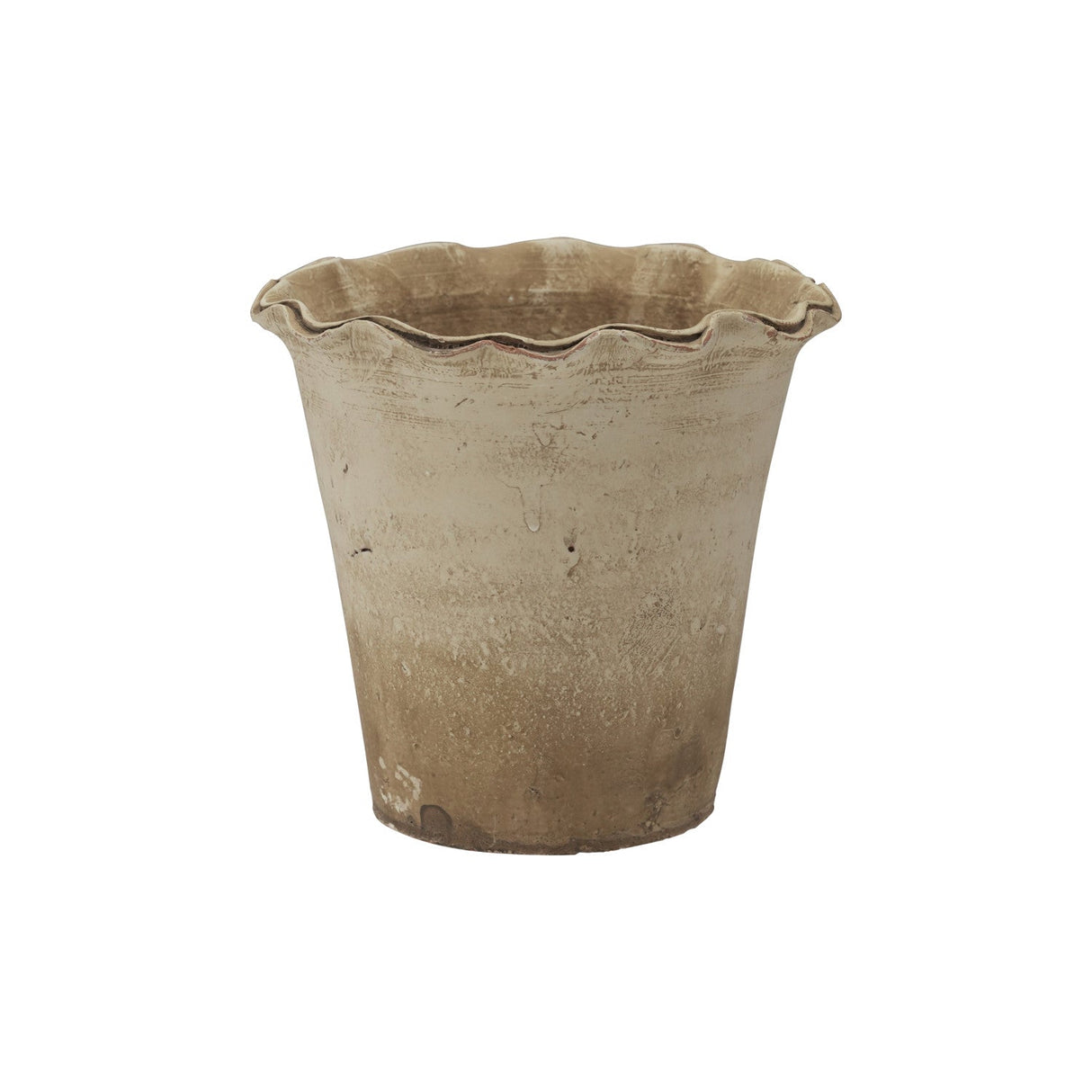 Ruffled Terracotta Planter