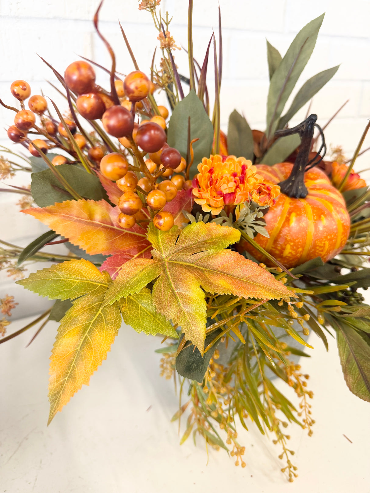 18" Hidden Pumpkin Centerpiece