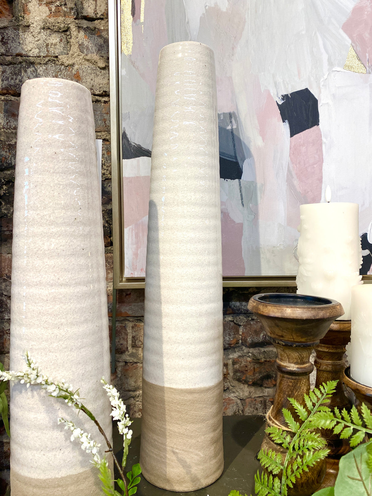 23.5" Sam Stoneware Vase