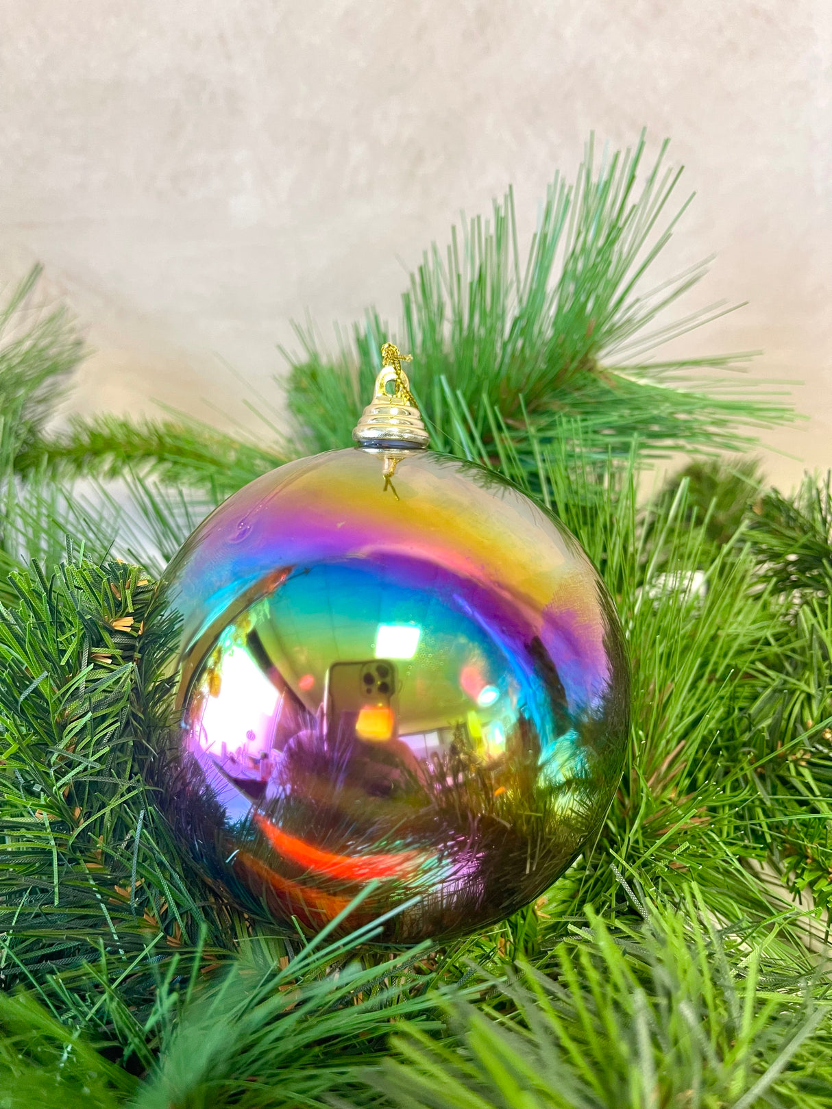 Light Brown Iridescent Ornament