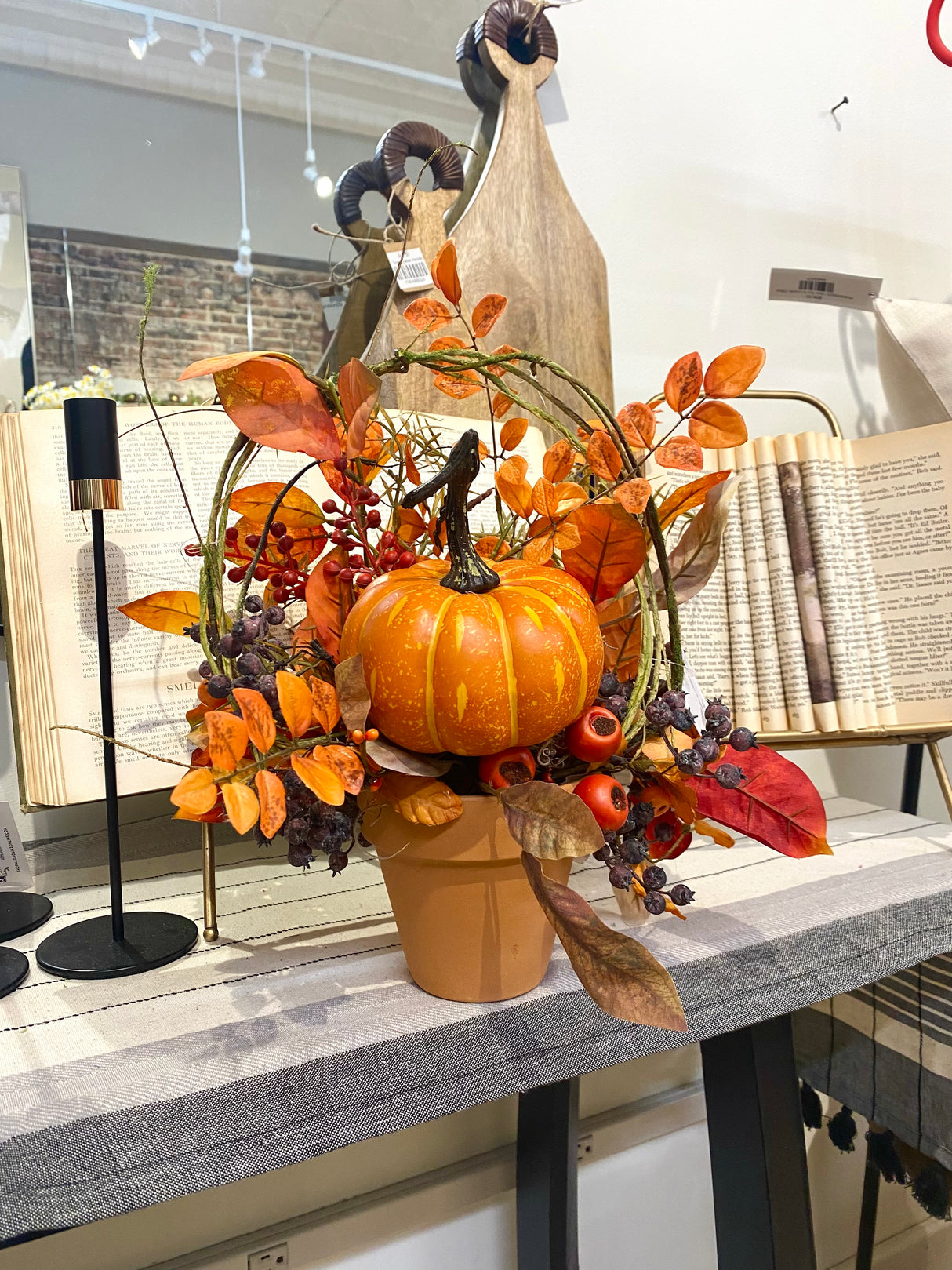 13" Autumn Keepsake Centerpiece