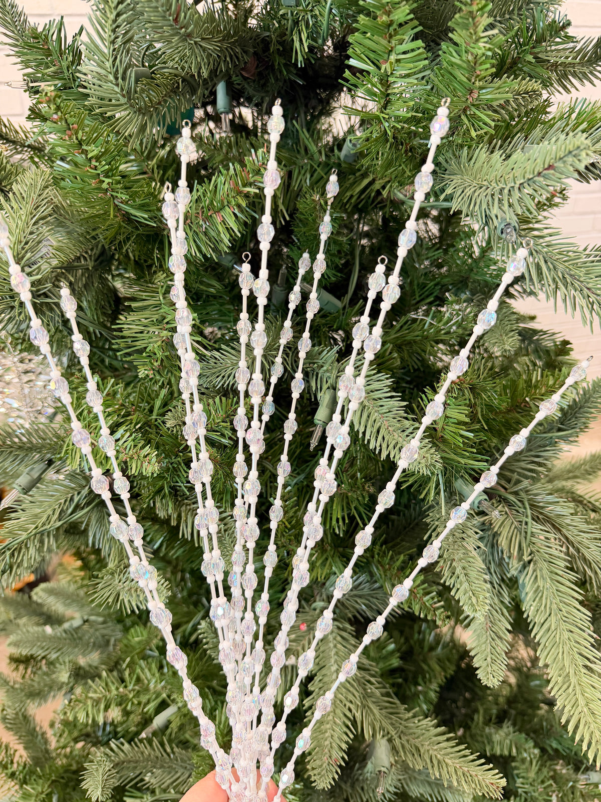 Iridescent Hanging Bead Spray