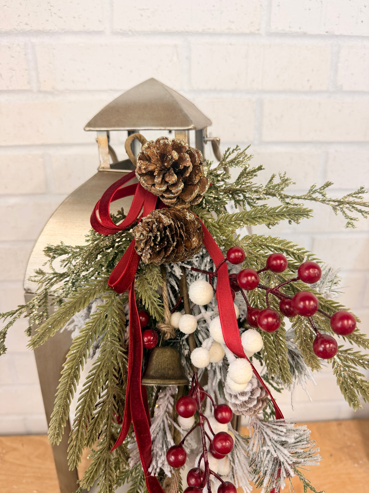 Winter Pine Lantern Swag Kit