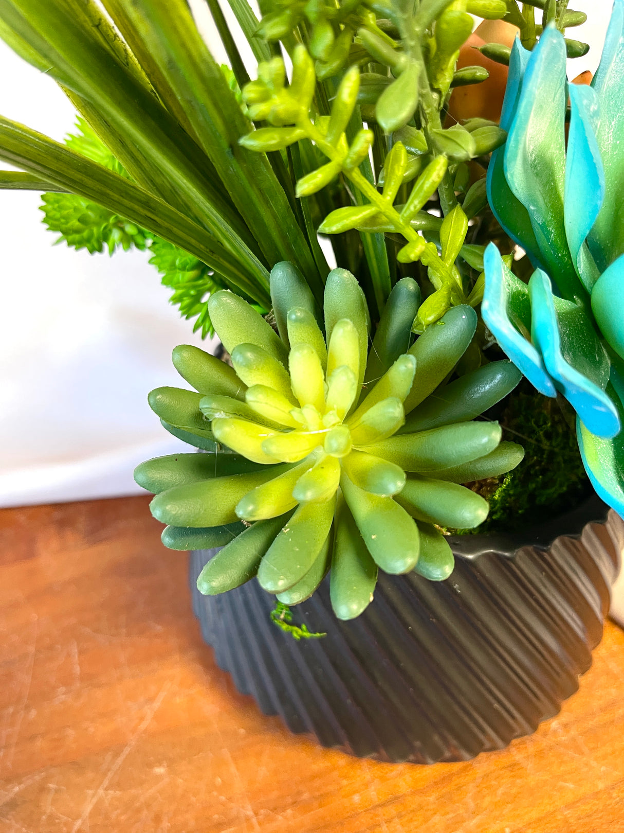 13" Teal tranquility Centerpiece